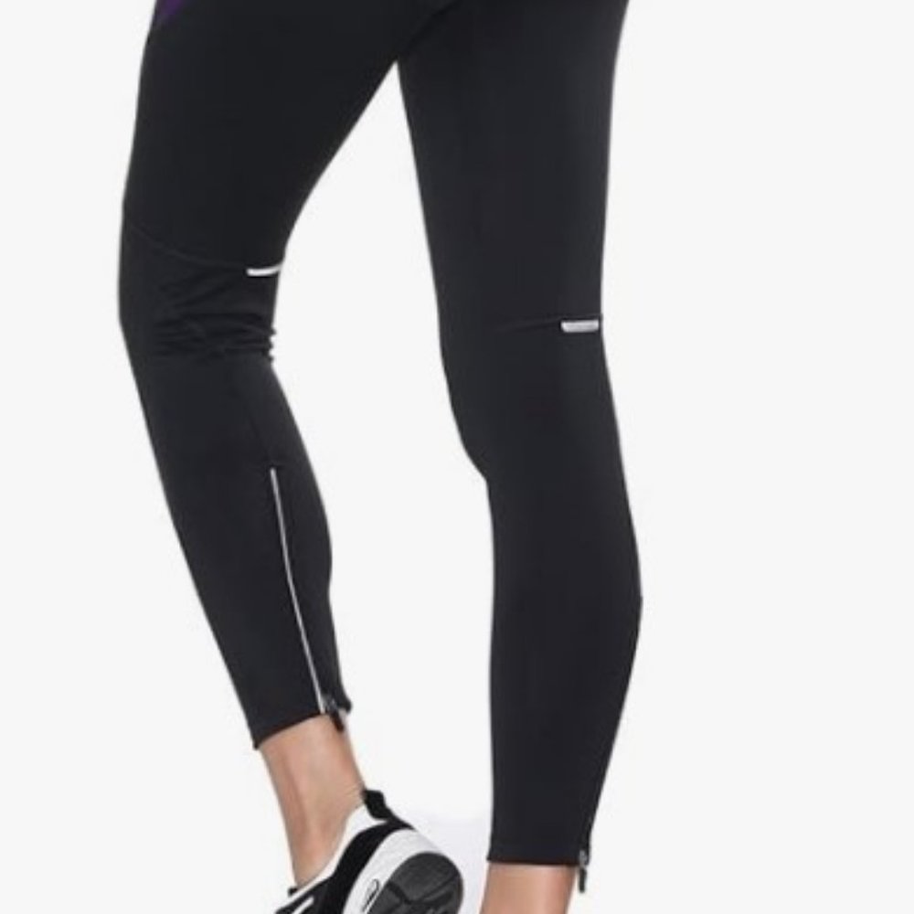 Santic Women's Bike Pants Cycling Tights 4D Padded Parmi Black / Purple - Small - Picture 3 of 8